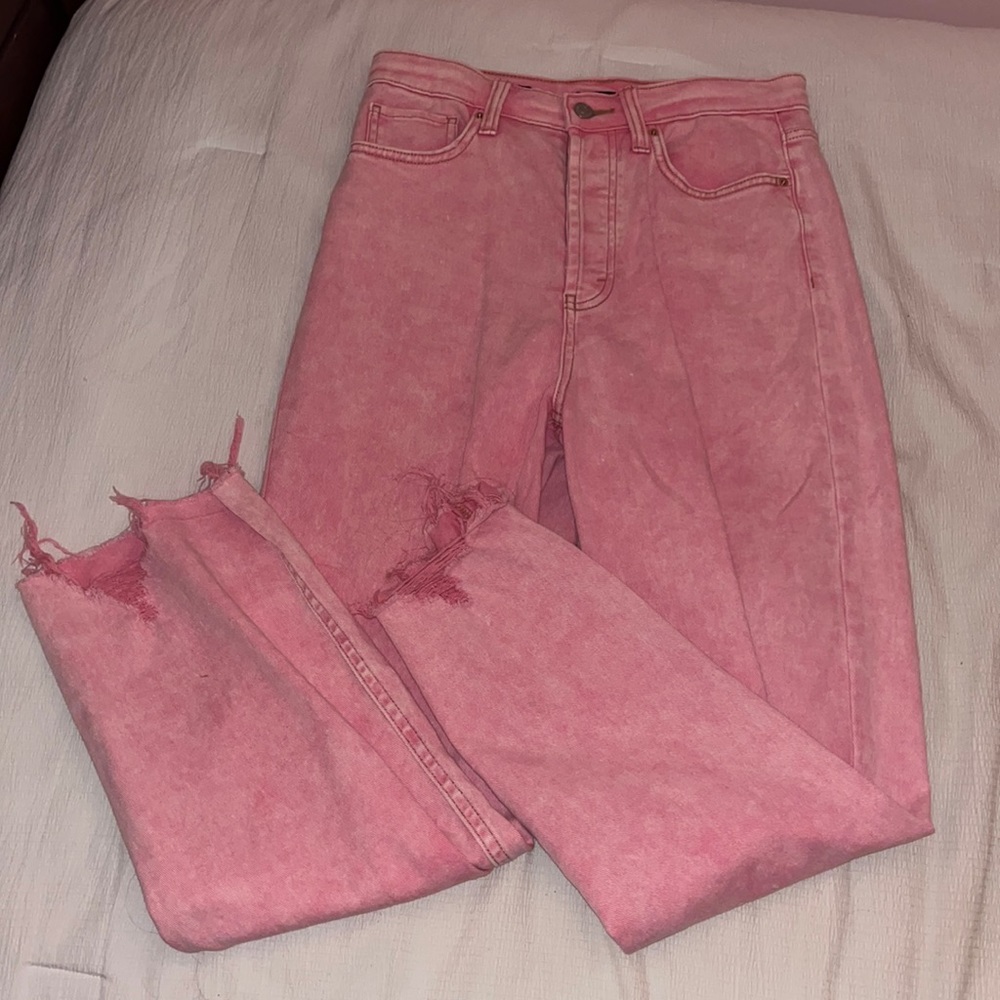 Pink jeans